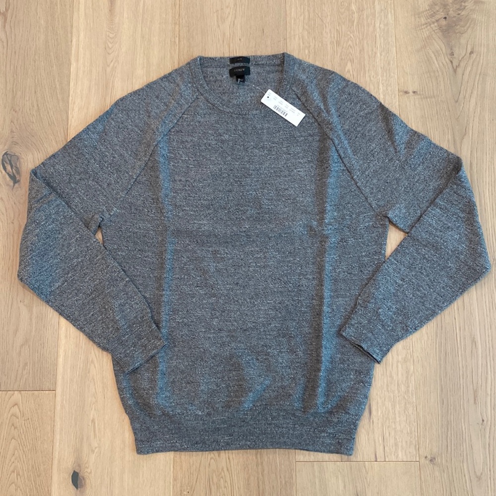 Brand new J. Crew slim rugged sweater. Size small. Grey. 100% cotton.